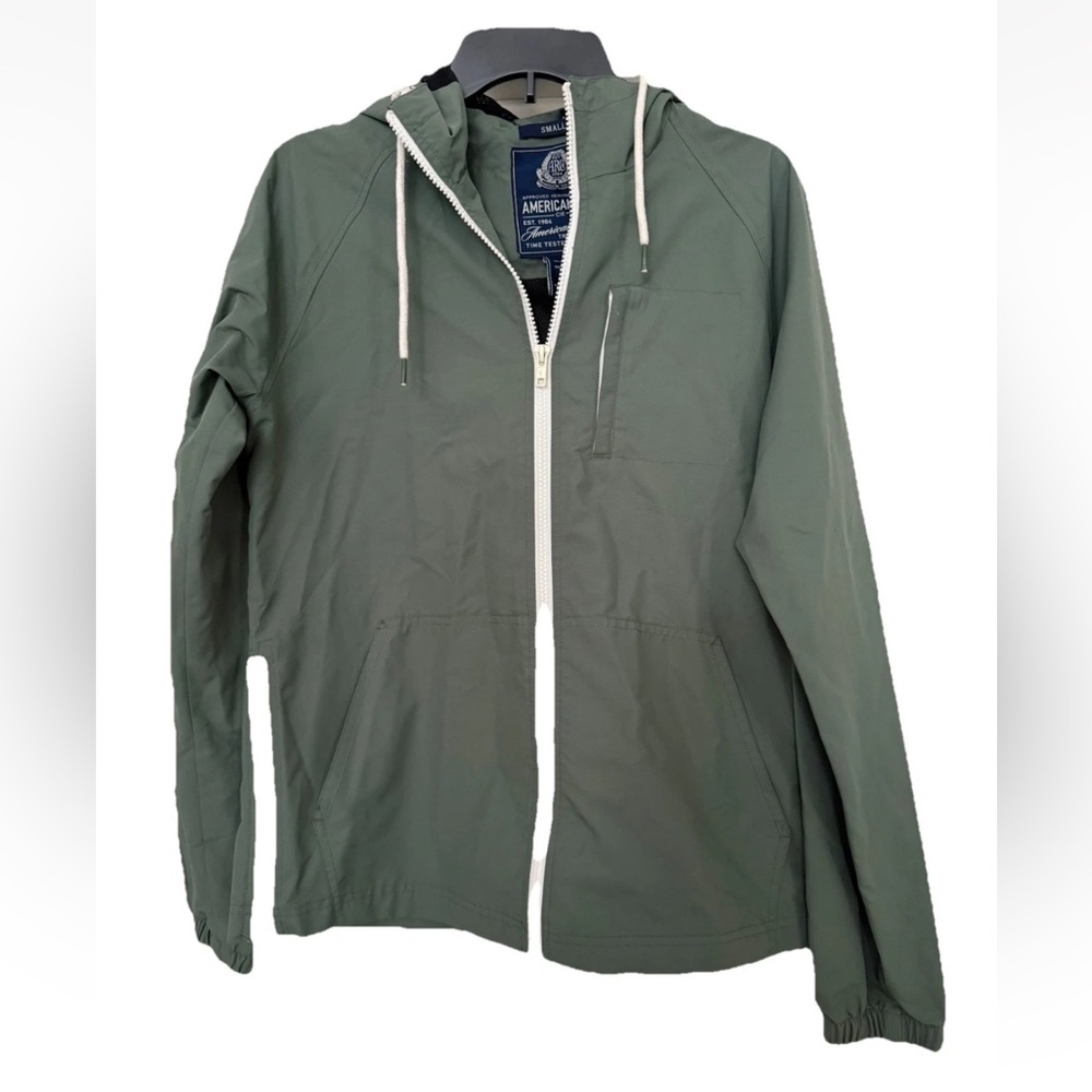 American Rag Wind Slicker Jacket Men’s Small Calm Sage 162801